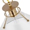 Nuvo Outpost 1-Light Large Pendant Matte White with Burnished Brass 60/7526 - alternate 6